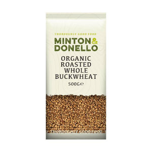 Minton & Donello - Organic Roasted Whole Buckwheat, 500g | Pack of 6