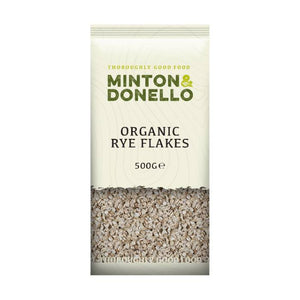 Minton & Donello - Organic Rye Flakes, 500g | Pack of 6