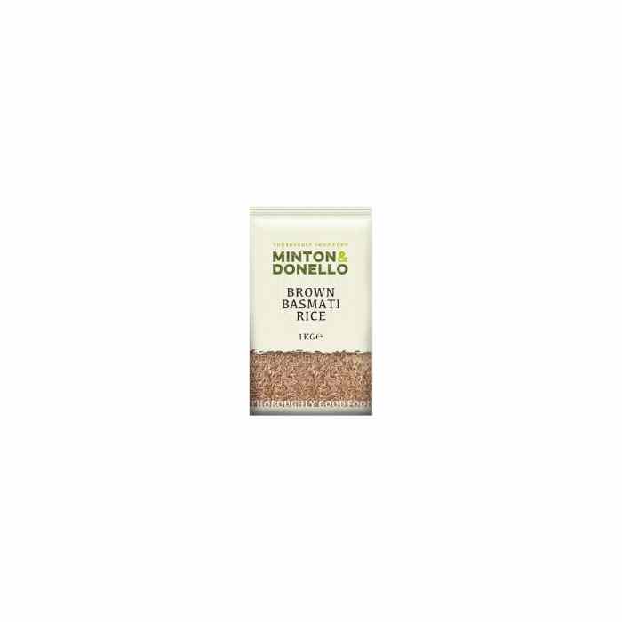 Minton & Donello - Organicanic Brown Basmati Rice, 1000g - Pack of 6