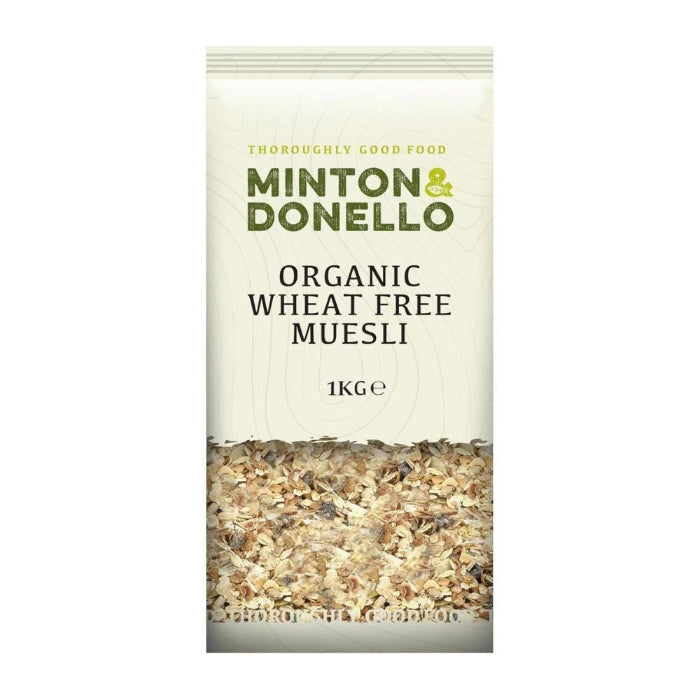 Minton & Donello - Organicanic Wheat Free Muesli, 1kg - Pack of 6