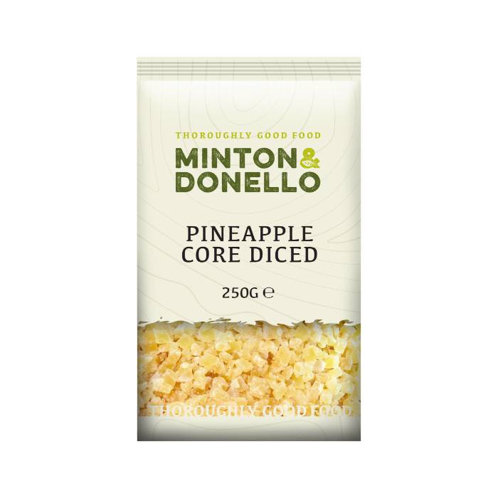 Minton & Donello - Pineapple Core Diced, 250g  Pack of 6