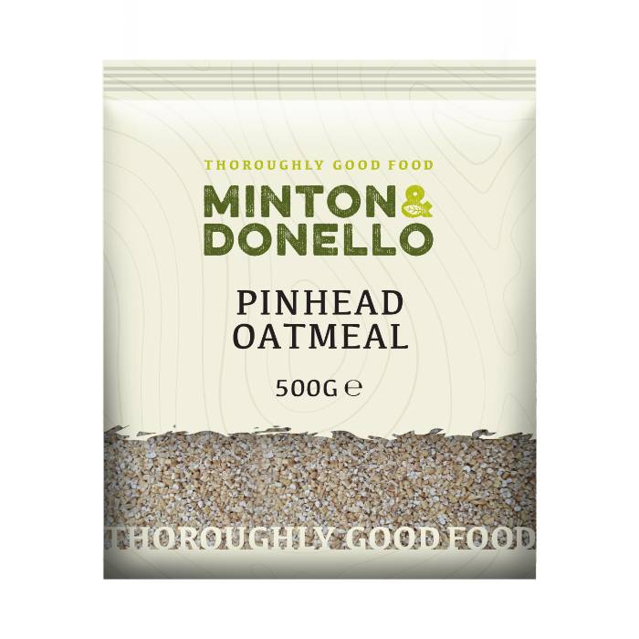 Minton & Donello - Pinhead Oatmeal, 500g  Pack of 6