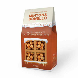 Minton & Donello - White Chocolate Irish Coffee Hazel, 180g | Pack of 10