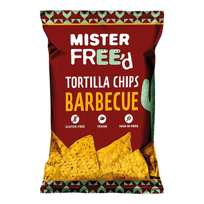 Mister Free'd - Tortilla Chips with Barbecue, 40g  Pack of 12