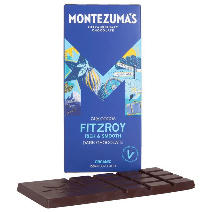 Montezuma's - Fitzroy 74% Dark Chocolate Bar, 90g  Pack of 12