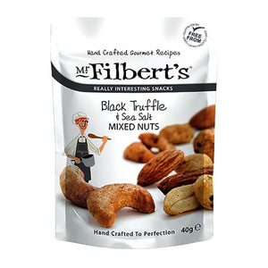 Mr Filberts - Black Truffle & Sea Salt Mixed Nuts, 40g - Pack of 20