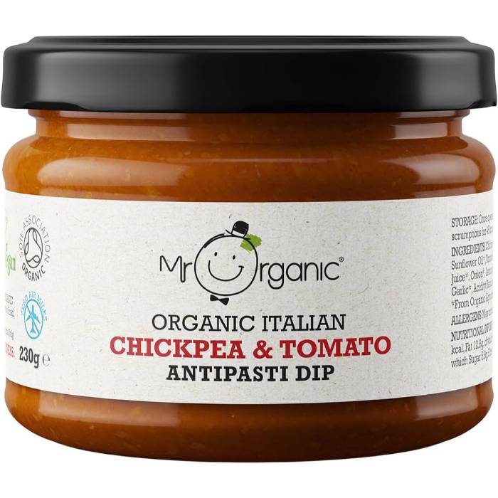 Mr Organic - Chickpea and Tomato Antipasti Dip, 230g
