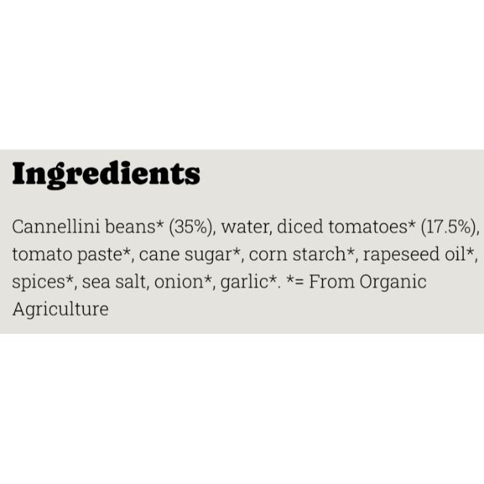 Mr Organic - Italian Style Cannellini Beans, 400g - Back