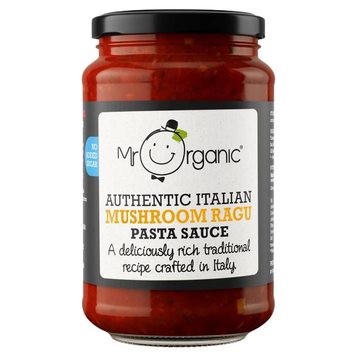 Mr Organic - No Added Sugar Mushroom Ragu Pasta Sauce, 350g