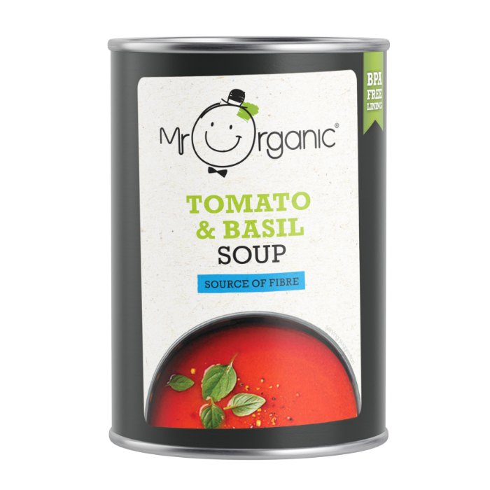 Mr Organic - Tomato Basil Soup, 400g  Pack of 6