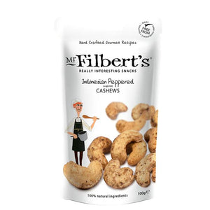 Mr Filberts - Indonesian Peppered Cashews, 100g | Multiple Sizes