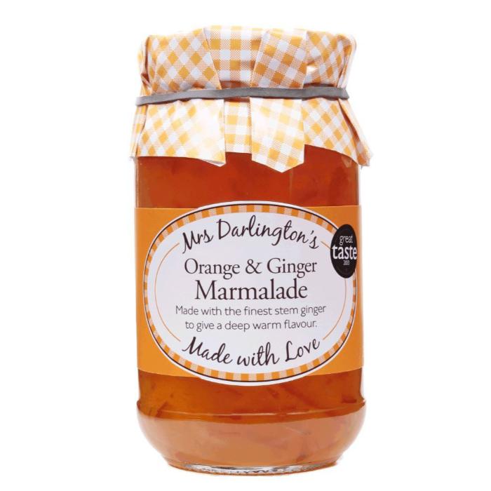 Mrs Darlington's - Orange with Ginger Medium Cut Marmalade, 340g  Pack of 6