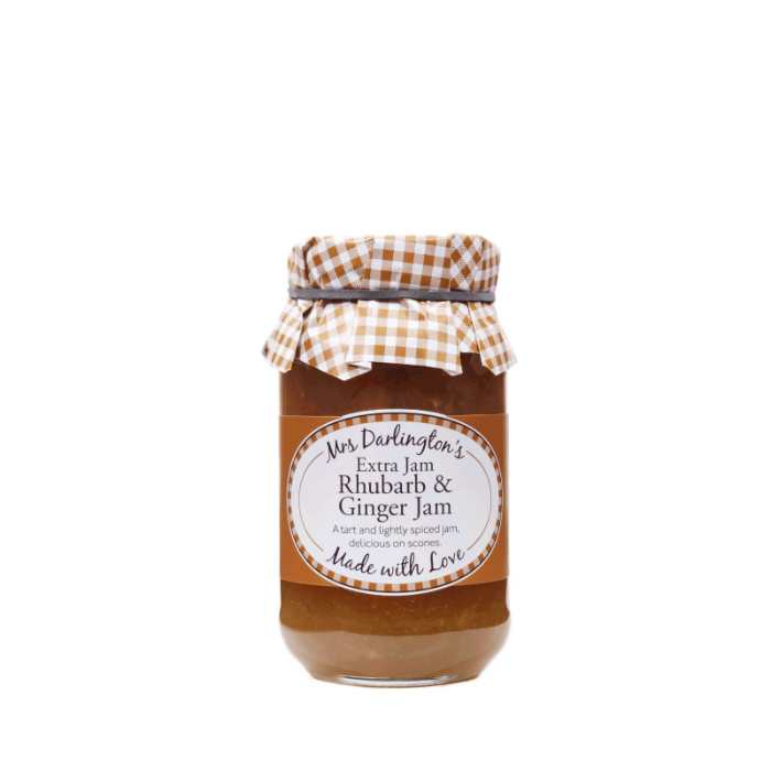Mrs Darlington's - Rhubarb & Ginger Jam, 340g  Pack of 6
