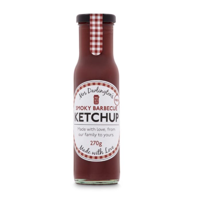 Mrs Darlington's - Smoky Barbecue Ketchup, 270g  Pack of 6