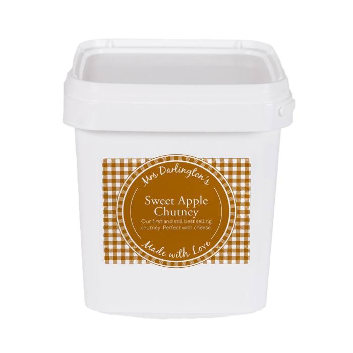 Mrs Darlington's - Sweet Apple Chutney Catering Tubs, 3 KG