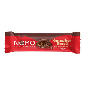 NOMO - Countline Bar Caramelised Biscuit, 38g | Pack of 24