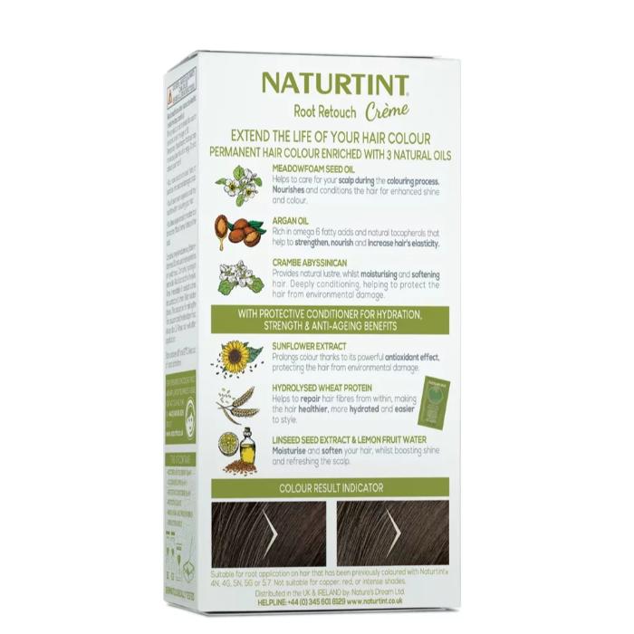 Naturtint - RootRetouch Creme Light Brown Shades, 45ml - back