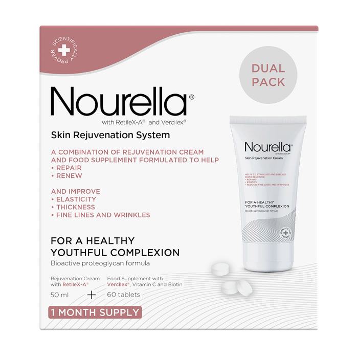Nourella - Skin Rejuvenation Pack (60 Tabs 50ml Cream), 2 Pieces