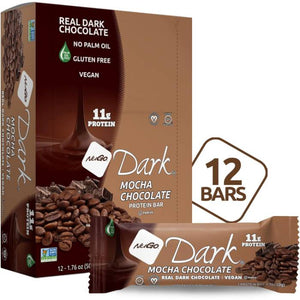 NuGo - Dark Mocha Chocolate Protein Bar, 50g | Pack of 12