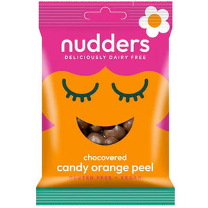 Nudders Fabulous Free From Factory - Chocovered Candy Orange Peel, 65g | Pack of 12