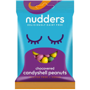 Nudders Fabulous Free From Factory - Chocovered Candyshell Peanuts, 55g | Pack of 12