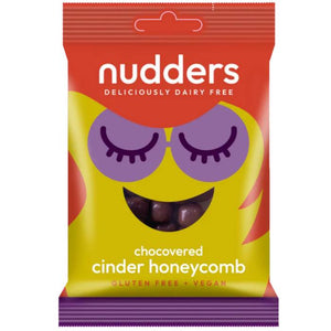 Nudders Fabulous Free From Factory - Chocovered Cinder Honeycomb, 65g | Pack of 12
