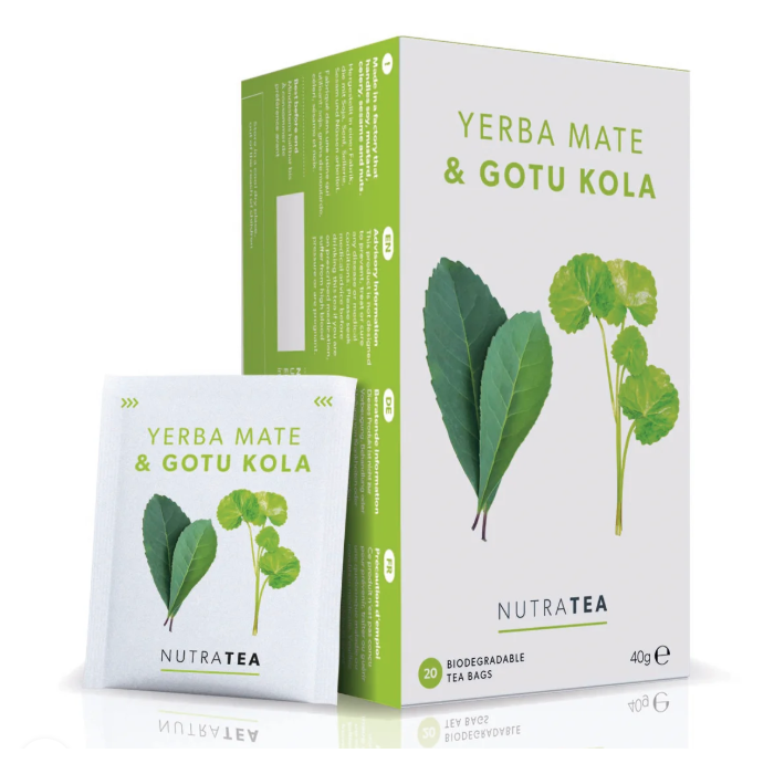 NutraTea - Yerba Mate & Gotu Kola Tea, 40g