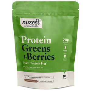 Nuzest - Protein Plus Greens + Berries Cocoa Flavour, 300g