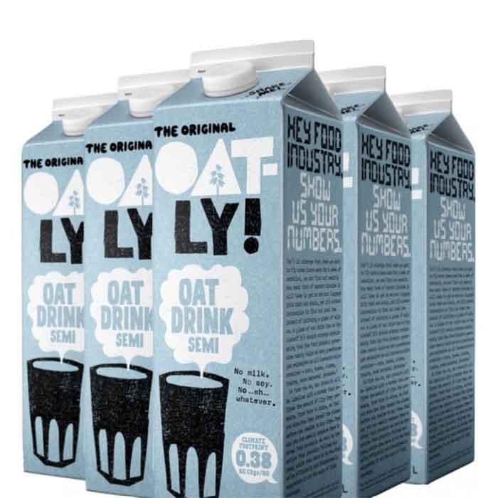 Oatly - Oat Drinks Semi 1L Pack of 6