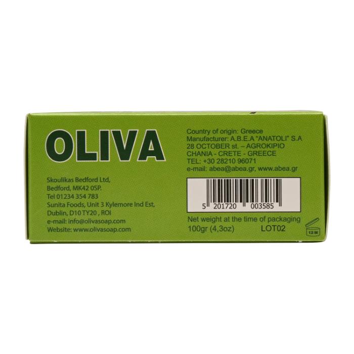 Oliva Olive - Oil Soap Tea Tree, 100g Pack of 12 - back