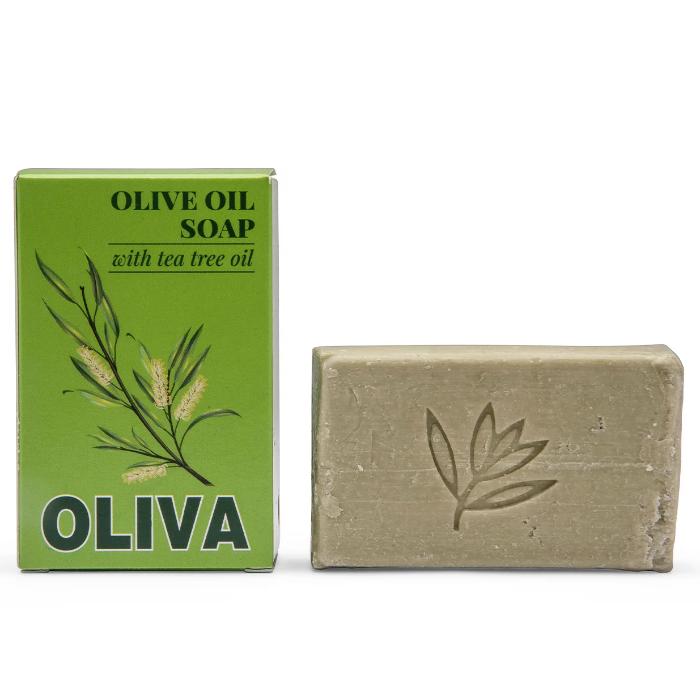 Oliva Olive - Oil Soap Tea Tree, 100g Pack of 12