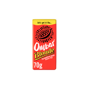Ombar - Blonde Caramelised White Coco Bar, 70g | Pack of 10