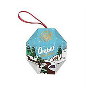Ombar - Ombar Core Range Xmas Bauble (contains 16x5g chocs inside), 80g | Pack of 5