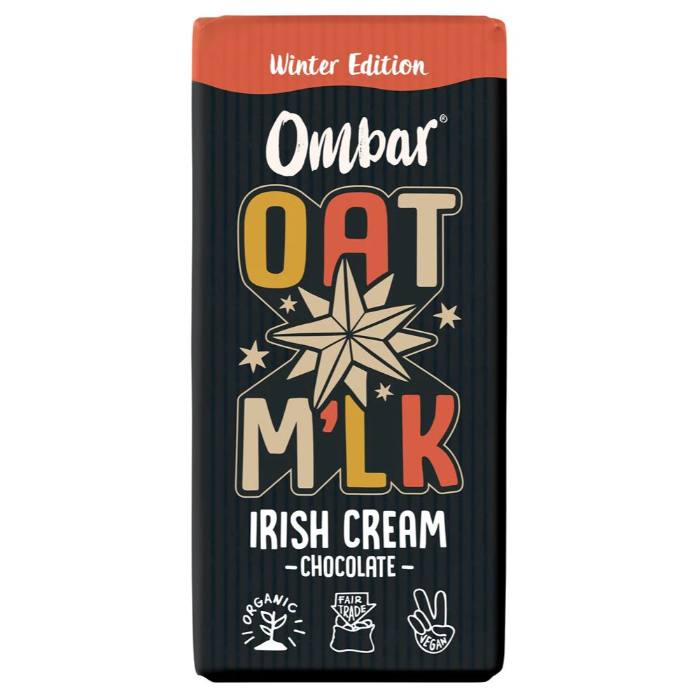 Ombar - Organic Oat Mlk Irish Cream Winter Edition, 70g  Pack of 10