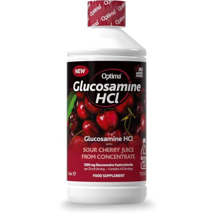 Optima Glucosamine HCL Cherry (No Added Sugar), 1L PlantX UK