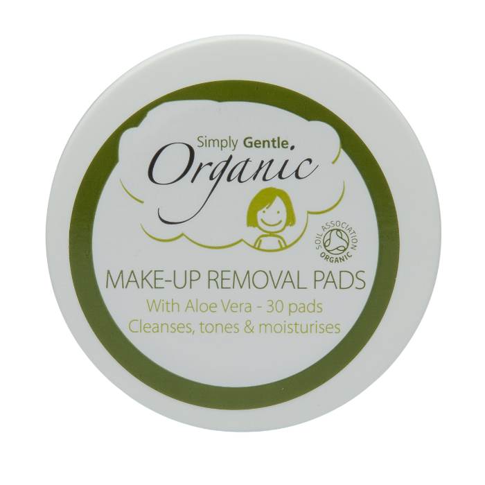 Organic 3 in 1 Cosmetic Wipe - Simply Gentle, 25 Pieces