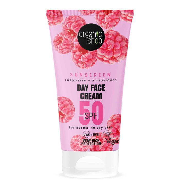 Organic Shop - Sunscreen Day Face Cream 50SPF Dry to normal, 50ml