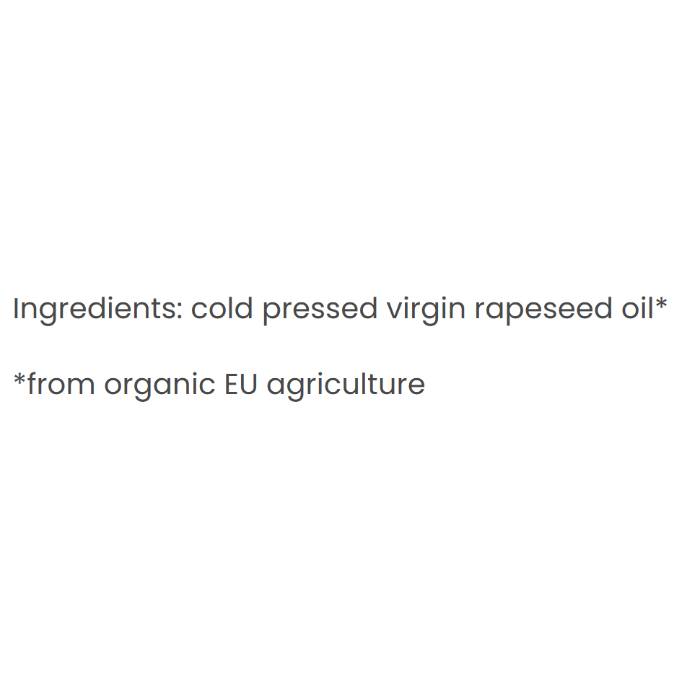 Organico - Organic Virgin Rapeseed Oil, 500ml - Back