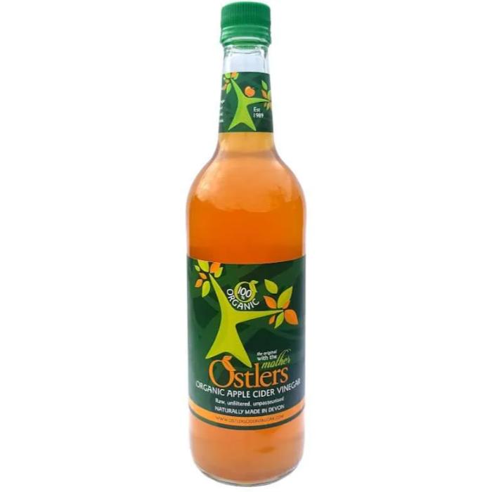 Ostlers - Organic Apple Cider Vinegar Glass Bottle, 750ml