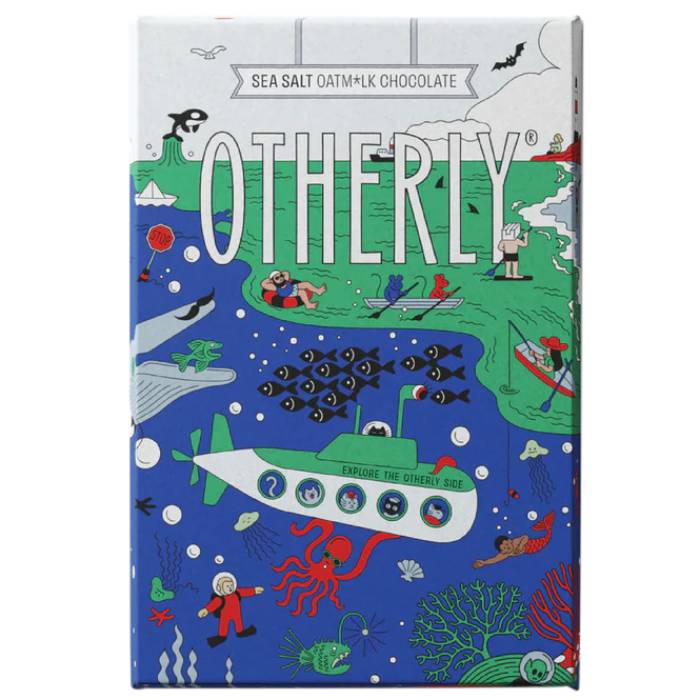 Otherly - Oatmlk Chocolate Bar Sea Salt, 130g  Pack of 15