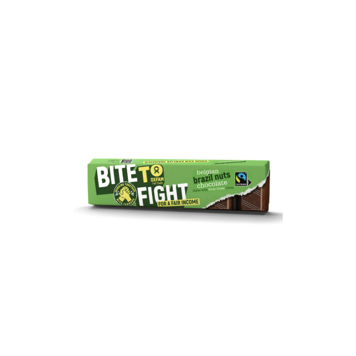Oxfam Fair Trade - Bite to Fight Choc Brazil Nuts, 47g  Pack of 35