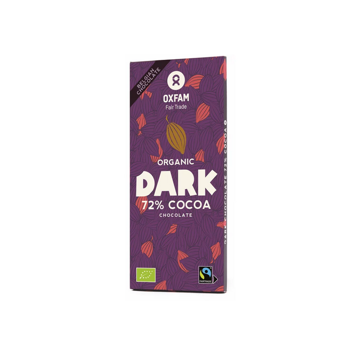 Oxfam Fair Trade - Organic Dark Chocolate 72%, 100g
