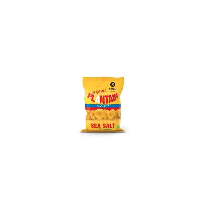 Oxfam Fair Trade - Organic Plantain Chips Salt, 85g  Pack of 24