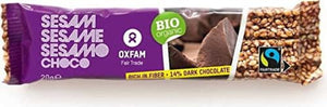 Oxfam Fair Trade - Organic Sesame Bar with Dark Choc, 20g | Pack of 45