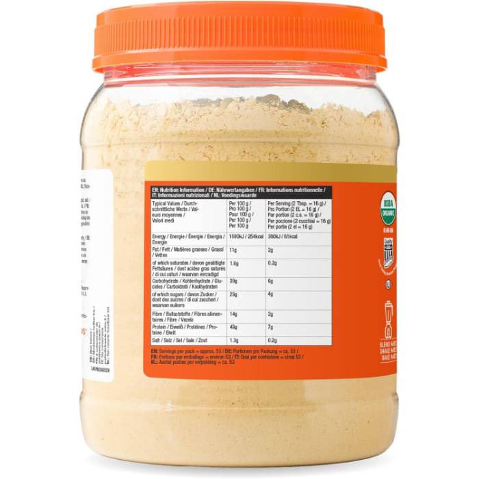 PBfit - Organic Peanut Butter Powder, 850g - Back