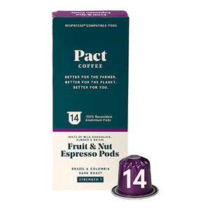 Pact Coffee - Pact Bourbon Cream Espresso Pods, 200g - Pack of 14