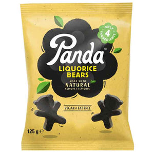 Panda Liquorice - Panda Bear Shaped Liquorice Pieces, 125g | Multiple Options