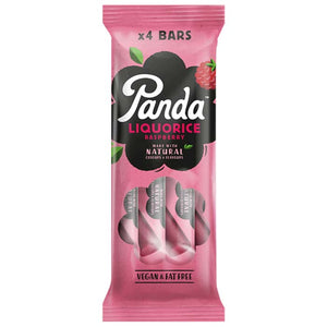 Panda Liquorice - Raspberry Liquorice Bar 4 pack, 32g | Multiple Options