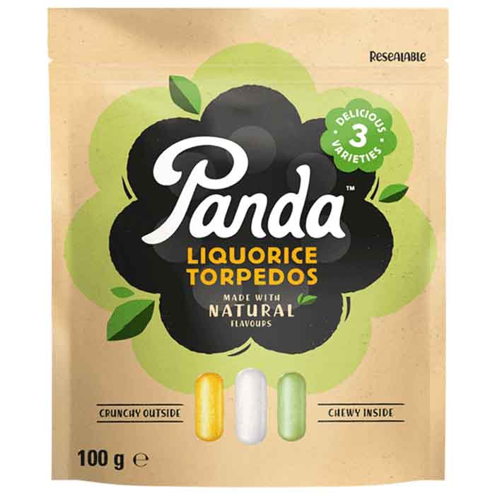 Panda Liquorice - Torpedos, 100g