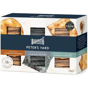 Peter's Yard - New Selection Box Original, Rosemary & Charcoal, 270g | Pack of 6